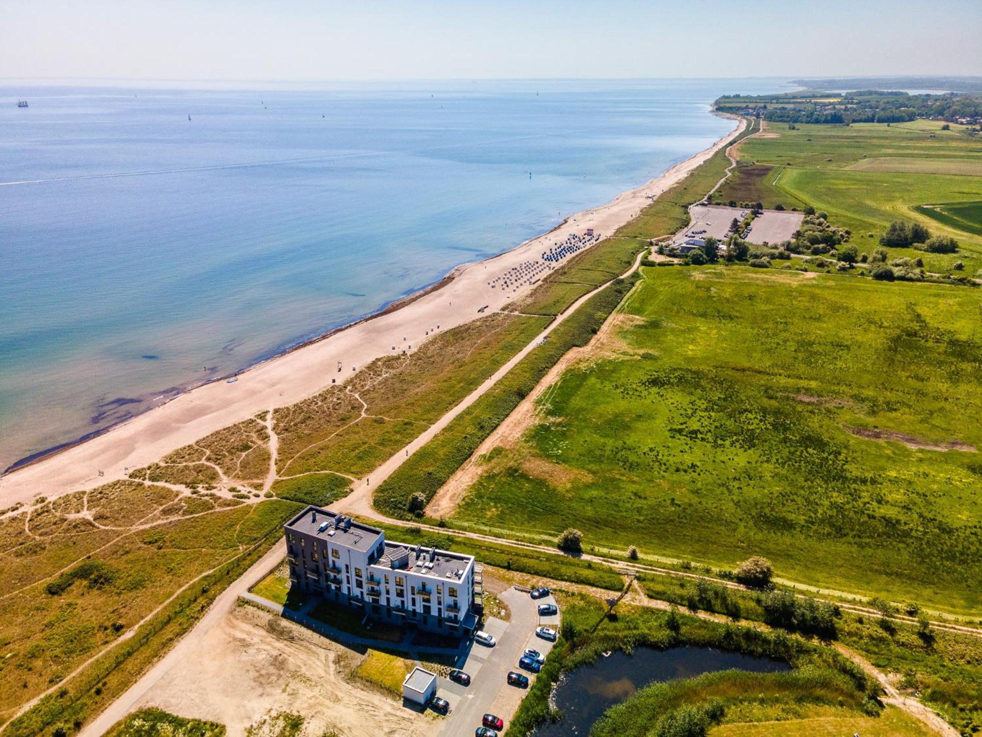 Beachterraceone - Eg, Meerblick, Terrasse, Kamin, Sauna Olpenitz Exteriér fotografie
