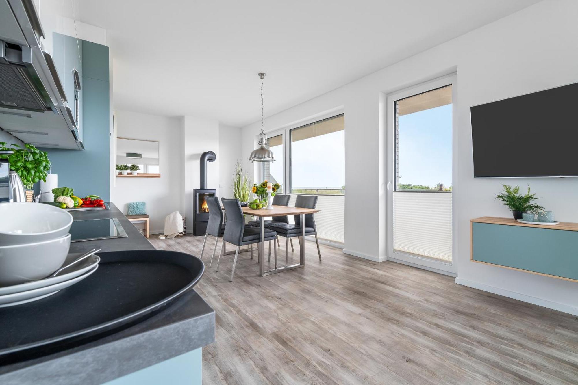 Beachterraceone - Eg, Meerblick, Terrasse, Kamin, Sauna Olpenitz Exteriér fotografie
